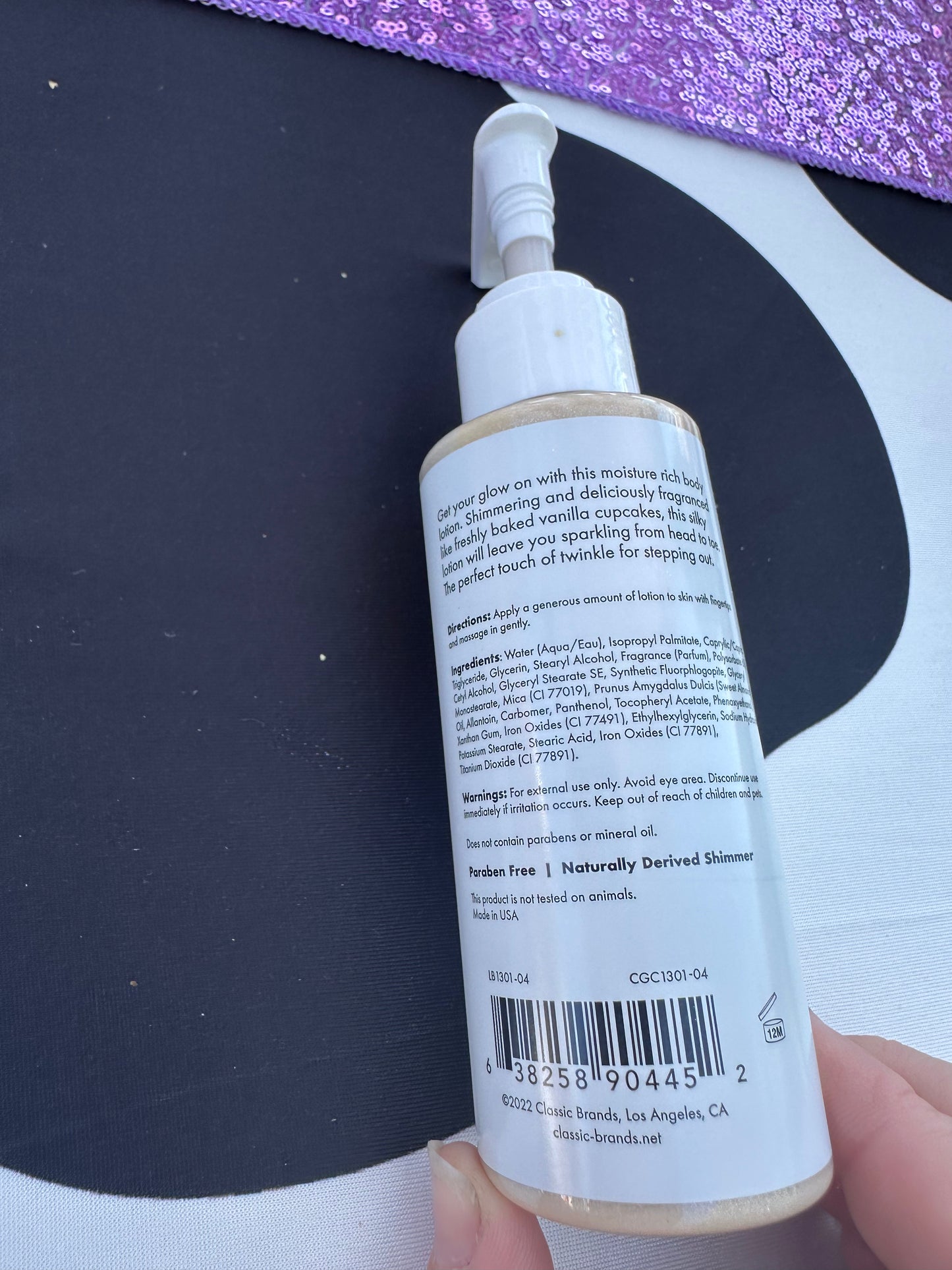 Vanilla Cupcake Shimmer Lotion